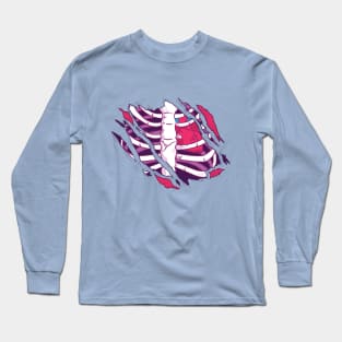 Zombie Bones Design Long Sleeve T-Shirt